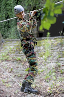 ROYALS - Prinzesssin Elisabeth von Belgien beim Praktikum im Commando Training Center in Marche-les-Dames
