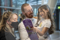 First arrivals at Heathrow airport from America to the UK since restrictions lifted.