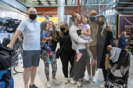 First arrivals at Heathrow airport from America to the UK since restrictions lifted.