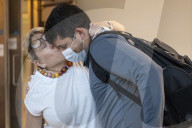First arrivals at Heathrow airport from America to the UK since restrictions lifted.