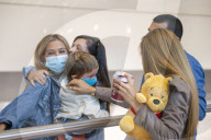 First arrivals at Heathrow airport from America to the UK since restrictions lifted.
