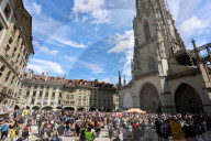NEWS - Klimademo auf dem Berner Münsterplatz