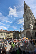 NEWS - Klimademo auf dem Berner Münsterplatz