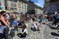 NEWS - Klimademo auf dem Berner Münsterplatz