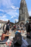NEWS - Klimademo auf dem Berner Münsterplatz