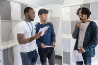 Students pick up their A-Level results