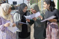 Students pick up their A-Level results