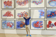 Brian Clarke creates field of poppies in memory of his friend Linda McCartney.