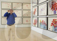 Brian Clarke creates field of poppies in memory of his friend Linda McCartney.
