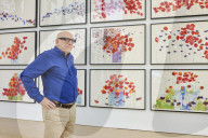 Brian Clarke creates field of poppies in memory of his friend Linda McCartney.