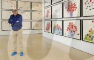 Brian Clarke creates field of poppies in memory of his friend Linda McCartney.