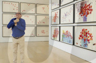 Brian Clarke creates field of poppies in memory of his friend Linda McCartney.