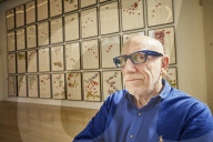 Brian Clarke creates field of poppies in memory of his friend Linda McCartney.
