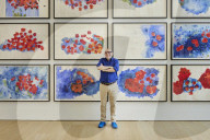 Brian Clarke creates field of poppies in memory of his friend Linda McCartney.