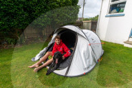 500 nights and counting: ‘the boy in the tent’ raises huge sum for hospice.