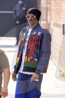 Snoop Dogg and Allyson Felix at Jimmy Kimmel Live