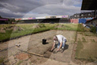 York City FC seeks relatives to find ashes buried under old pitch. Historic England project aims to find ashes of fans buried at football ground slated for redevelopment