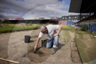York City FC seeks relatives to find ashes buried under old pitch. Historic England project aims to find ashes of fans buried at football ground slated for redevelopment