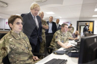 Prime Minister Boris Johnson visits PJHQ