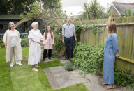 A performance for Ceinwen Giles, founder of the SHINE cancer charity from the cast of Hopes & Fears who perform a duet and two arias from the work at her house in Lewisham, London, Great Britain 
Performance 
27th August 2021