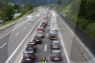 NEWS - Stau auf der Gotthardautobahn bei Wassen