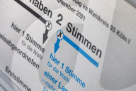 NEWS - Stimmzettel der Bundestagswahl zum 20. Deutschen Bundestag am 26. September