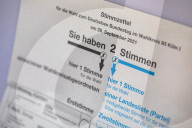 NEWS - Stimmzettel der Bundestagswahl zum 20. Deutschen Bundestag am 26. September