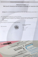NEWS - Stimmzettel der Bundestagswahl zum 20. Deutschen Bundestag am 26. September