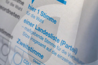 NEWS - Stimmzettel der Bundestagswahl zum 20. Deutschen Bundestag am 26. September
