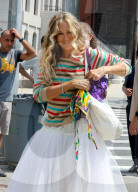 PEOPLE - Sarah Jessica Parker trägt weissen Tüll bei Dreharbeiten zu "And Just Like That"