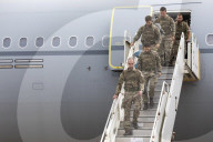 UK troops arrive back from Afghanistan