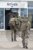 UK troops arrive back from Afghanistan