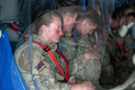 UK military personnel depart from Kabul