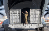 UK military personnel depart from Kabul