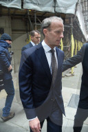 Dominic Raab leaving No 4 Millbank after media rounds.