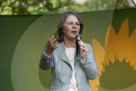 NEWS - Wahlveranstaltung der GrÃ¼nen mit Kanzlerkandidatin Annalena Baerbock in Rostock