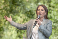 NEWS - Wahlveranstaltung der GrÃ¼nen mit Kanzlerkandidatin Annalena Baerbock in Rostock