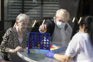 Boris Johnson and Rishi Sunak visit Westport Care Home