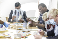Boris Johnson and Rishi Sunak visit Westport Care Home