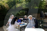 Boris Johnson and Rishi Sunak visit Westport Care Home