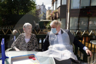 Boris Johnson and Rishi Sunak visit Westport Care Home