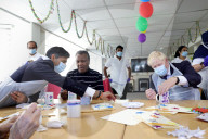Boris Johnson and Rishi Sunak visit Westport Care Home