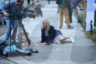 Carol Kirkwood was pulled to the ground by a guide dog