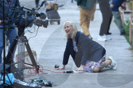 Carol Kirkwood was pulled to the ground by a guide dog