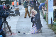 Carol Kirkwood was pulled to the ground by a guide dog