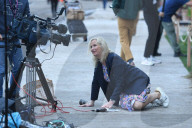 Carol Kirkwood was pulled to the ground by a guide dog