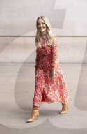 Katie Piper outside the BBC Broadcasting House