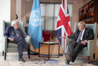 Prime Minister Boris Johnson chairs a bilateral meeting