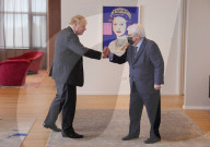 Prime Minister Boris Johnson chairs a bilateral meeting