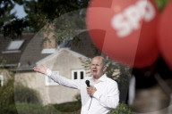 NEWS - Bundestagswahl 2021: SPD Kanzlerkandidat auf Wahlkampftour in Koeln Bickendorf